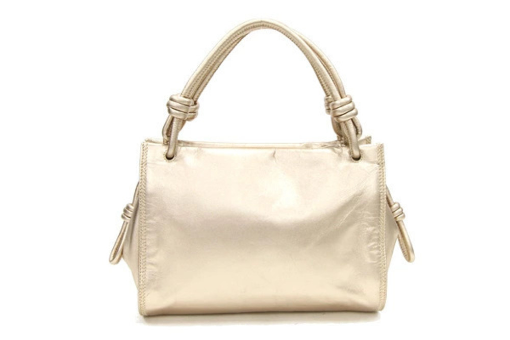 Loewe nappa leather Anagram handbag gold